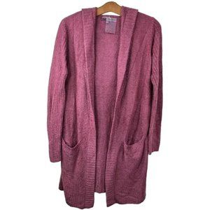 Barefoot dreams Cozy Chic lite Relaxed hooded cardigan Size Small Stretch